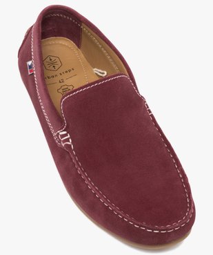 Mocassins homme unis en cuir velours vue6 - URBAN STEPS GEMO FOR GOOD - GEMO