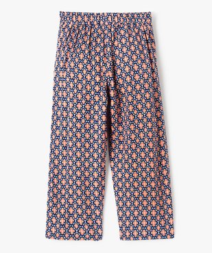 Pantalon fille large et fluide à motifs vue3 - GEMO (ENFANT) - GEMO