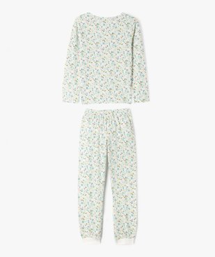 Pyjama en coton 2 pièces imprimées fille vue3 - GEMO 4G FILLE - GEMO