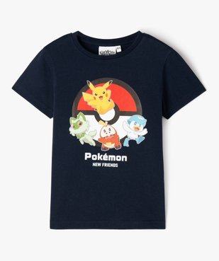 Tee-shirt à manches courtes avec motif Pikachu garçon - Pokemon vue1 - POKEMON - GEMO