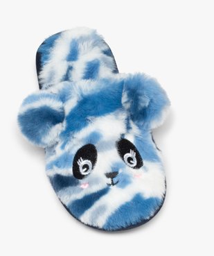 Chaussons fille mules plates en volume panda vue5 - GEMO (ENFANT) - GEMO