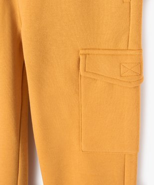 Pantalon de jogging molletonné avec poches à rabat garçon vue2 - GEMO (ENFANT) - GEMO