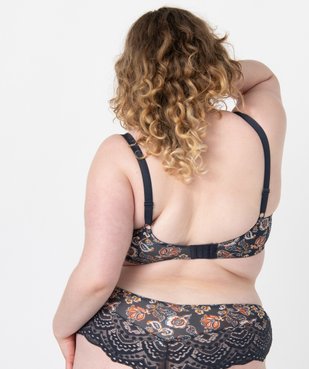 Soutien-gorge femme grande taille à motifs fleuris  vue2 - GEMO(HOMWR FEM) - GEMO