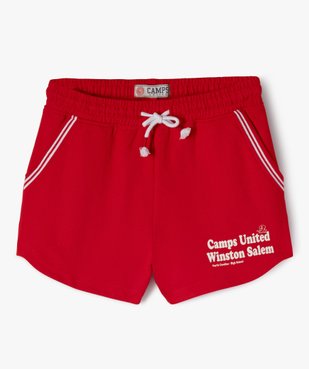 Short de sport avec taille élastique fille - Camps United vue1 - CAMPS - GEMO