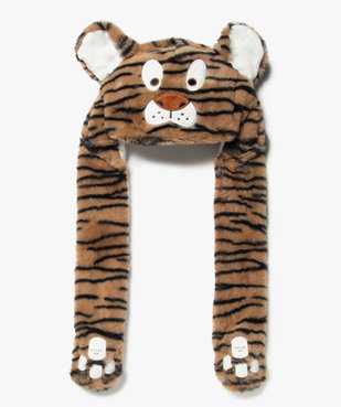 Bonnet garçon tigre en peluche avec oreilles mobiles vue3 - GEMO (ENFANT) - GEMO