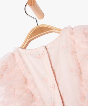 Robe de cérémonie en tulle bébé fille vue3 - GEMO(BEBE DEBT) - GEMO