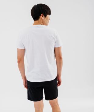 Pyjashort 2 pièces en jersey de coton imprimé homme - One Piece vue3 - ONE PIECE - GEMO