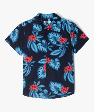 Chemise manches courtes imprimé tropical garçon vue2 - GEMO (ENFANT) - GEMO