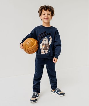 Sweat en molleton doux imprimé garçon vue5 - GEMO (ENFANT) - GEMO