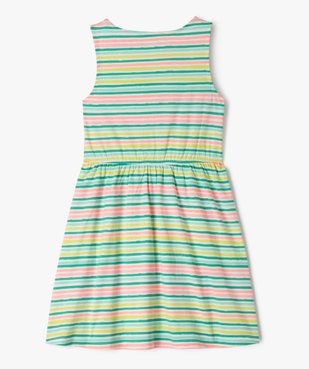 Robe sans manches à motifs fleuris fille vue3 - GEMO (ENFANT) - GEMO