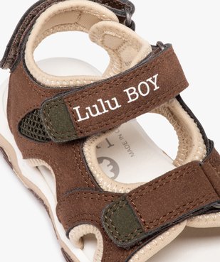 Sandales bébé garçon style sport - LuluCastagnette vue6 - LULU CASTAGNETTE - GEMO