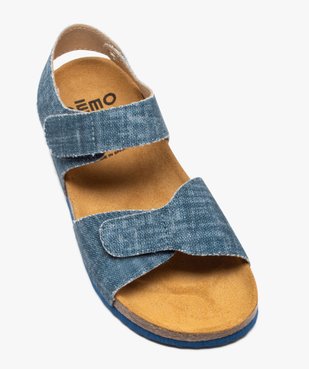 Sandales garçon avec brides en toile denim à scratch vue5 - GEMO (ENFANT) - GEMO