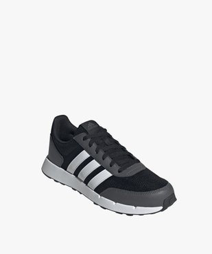 Baskets homme en mesh style running avec bandes contrastantes - Adidas vue2 - ADIDAS - GEMO