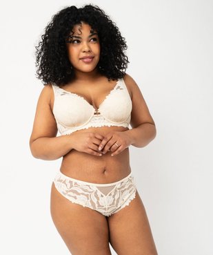 Soutien-gorge emboitant en dentelle grande taille vue3 - GEMO(HOMWR FEM) - GEMO