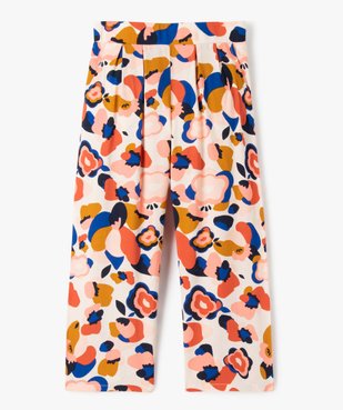 Pantalon fille large et fluide à motifs vue2 - GEMO (ENFANT) - GEMO