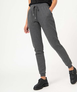 Pantalon de jogging molletonné femme vue1 - GEMO(FEMME PAP) - GEMO