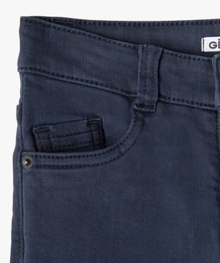 Pantalon uni extensible coupe Slim garçon vue3 - GEMO (ENFANT) - GEMO