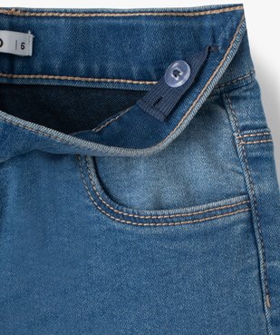 Jegging délavé avec taille ajustable fille vue3 - GEMO 4G FILLE - GEMO