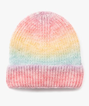 Bonnet multicolore avec touches pailletées fille vue1 - GEMO (ENFANT) - GEMO