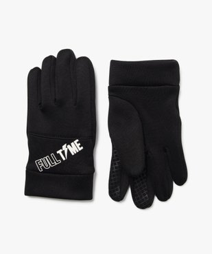 Gants garçon avec inscription sur le dessus vue1 - GEMO (JUNIOR) - GEMO