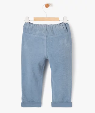 Pantalon en velours doublé jersey bébé garçon vue4 - GEMO(BEBE DEBT) - GEMO