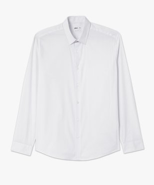 Chemise homme à manches longues coupe Regular en coton stretch vue5 - GEMO (HOMME) - GEMO