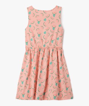 Robe sans manches à motifs fleuris fille vue3 - GEMO (ENFANT) - GEMO