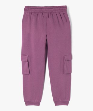 Pantalon de jogging avec poches à rabat fille vue4 - GEMO 4G FILLE - GEMO