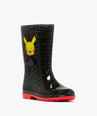 Bottes de pluie à semelle crantée contrastante Pikachu - Pokemon vue2 - POKEMON - GEMO