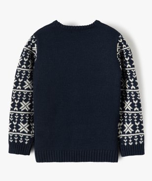 Pull de Noël garçon avec motif renne et pompon vue2 - GEMO (ENFANT) - GEMO