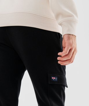 Pantalon de jogging en molleton douillet coupe cargo homme - Roadsign vue2 - ROADSIGN D - GEMO