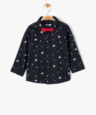 Chemise à manches longues spécial Noël bébé garçon vue2 - GEMO(BEBE DEBT) - GEMO