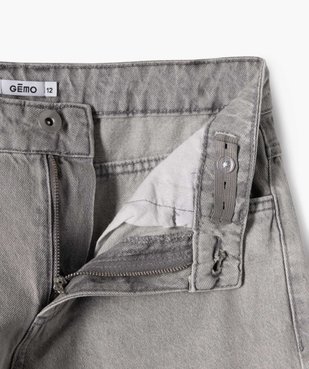 Jean baggy à revers taille ajustable fille vue2 - GEMO (JUNIOR) - GEMO