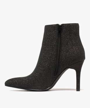 Boots femme à talon fin avec paillettes vue4 - GEMO(URBAIN) - GEMO