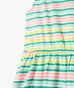 Robe sans manches à motifs fleuris fille vue2 - GEMO (ENFANT) - GEMO