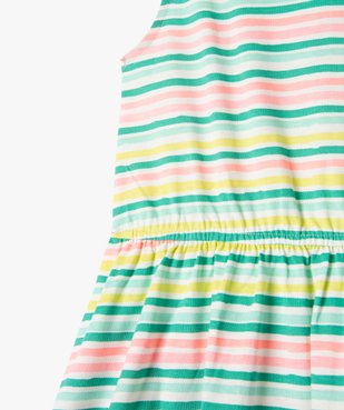 Robe sans manches à motifs fleuris fille vue2 - GEMO (ENFANT) - GEMO