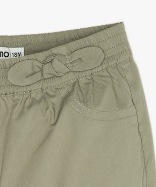 Short bébé fille bloomer à taille élastiquée vue2 - GEMO(BEBE DEBT) - GEMO