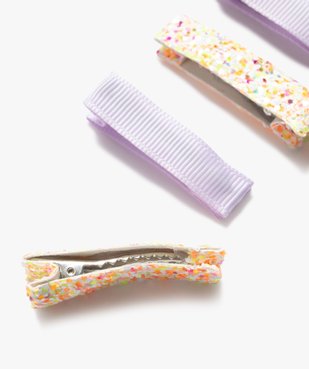 Barrettes pour les cheveux pailletées fille (lot de 4)  vue2 - GEMO (ACCESS) - GEMO