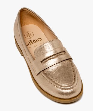 Mocassins fille unis à paillettes vue5 - GEMO (ENFANT) - GEMO