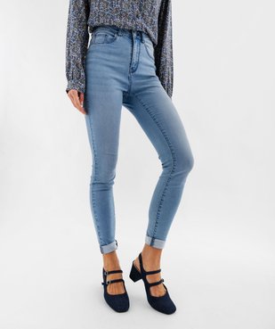 Jean skinny taille haute en denim stretch femme vue1 - GEMO 4G FEMME - GEMO