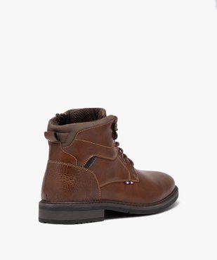 Boots homme unies à lacets et à zip style casual vue5 - GEMO (CASUAL) - GEMO