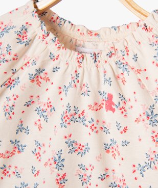 Ensemble 2 pièces bébé fille tee-shirt et short — LuluCatagnette vue4 - LULUCASTAGNETTE - GEMO