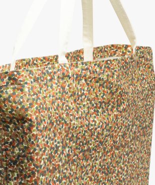 Tote bag à points multicolores vue3 - GEMO (ACCESS) - GEMO