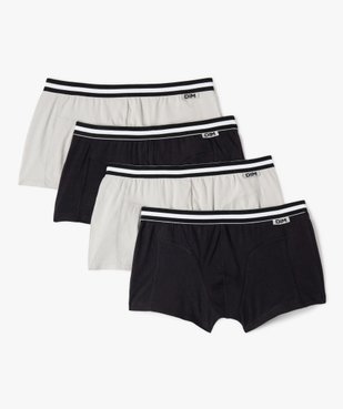 Boxers homme en coton stretch uni (lot de 4) - Dim vue2 - DIM - GEMO