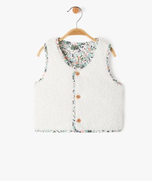 Gilet sans manches matelassé réversible bébé fille - LuluCastagnette vue1 - LULUCASTAGNETTE - GEMO