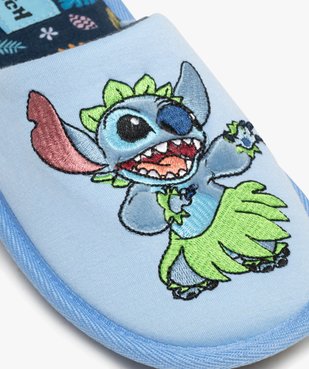 Chaussons mules plates à motif brodé femme - Stitch vue6 - LILO & STITCH - GEMO