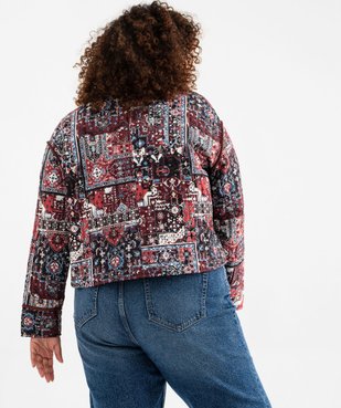 Veste matelassée imprimée femme grande taille vue3 - GEMO (G TAILLE) - GEMO