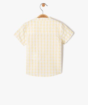 Chemise bébé garçon à manches courtes et rayures vue3 - GEMO(BEBE DEBT) - GEMO