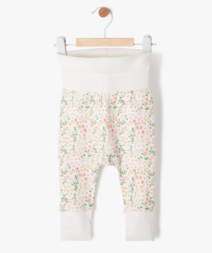 Pantalon évolutif en maille fleurie bébé vue3 - GEMO(BB COUCHE) - GEMO