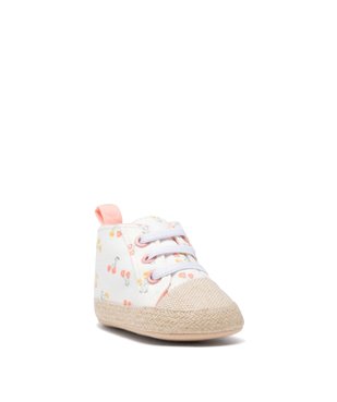 Chaussons de naissance bébé fille à motif fleuri bohème vue2 - GEMO 4G BEBE - GEMO